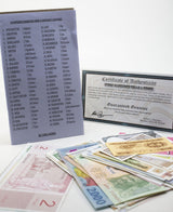 World Collectible Set 50 UNC from 50 Different countries with List Certification