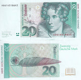 Germany Federal Republic 20 Deutsche Mark 1991 P 39 UNC