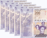 Venezuela 200 Bolivares Digitales 2023/2024 P 120 UNC LOT 5 PCS