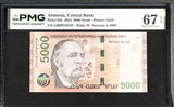 Armenia 5000 Dram 2024 P 63 b Superb Gem UNC PMG 67 EPQ