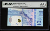 Aruba 10 Florins 2019 P 21 a Turtle GEM UNC PMG 66 EPQ