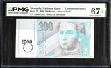 Slovakia 200 Korun 2000 P 37 Commemorative Superb Gem UNC PMG 67 EPQ TOP POP