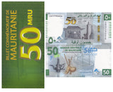 Mauritania 50 Ouguiya 2023 Commemorative Series C P 28 new UNC W/Folder