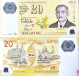 Singapore 20 Dollars 2007 P 53 Commemorative 0AA Prefix UNC
