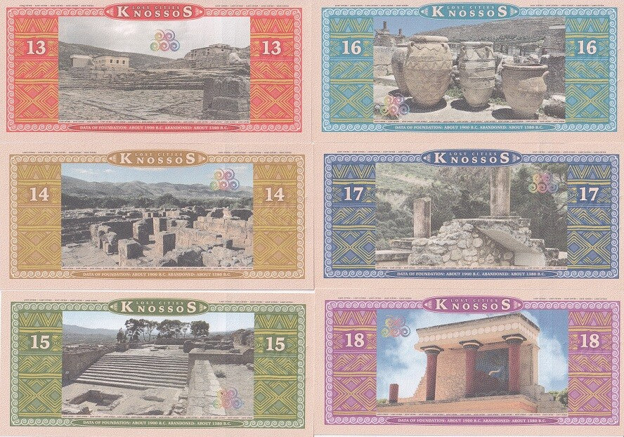 Knossos Set 6 13 14 15 16 17 18 Lost Cities 2016 Fantasy Minoan Civilization