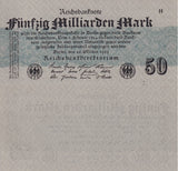 Germany Reichsbank 50 Milliaden Mark 1923 P 125 UNC