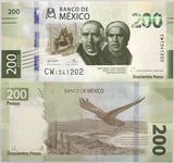 Mexico 200 Pesos 2022 Mixed Sign & Random Series P 135 UNC