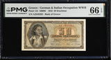 Greece 50 Drachmai 1943 P 121 Gem UNC PMG 66 EPQ