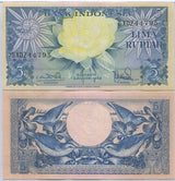 Indonesia 5 Rupiah 1959 P 65 UNC