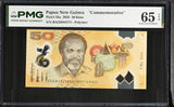 Papua New Guinea 50 Kina 2025 P 58 a Polymer Commemorative Gem UNC PMG 65 EPQ