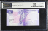 Macau 20 Patacas 2020 ND 2024 P 301 a Superb Gem UNC PMG 69 EPQ TOP POP