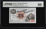 Sweden 10 Kronor 1939 P 34 v Gem UNC PMG 66 EPQ WTM Mercury's Head