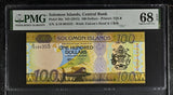 Solomon Islands 100 Dollars ND 2015 P 36 a Superb Gem UNC PMG 68 EPQ TOP POP