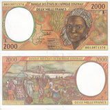 Central African States Gabon 2000 Fr. 2000 P 403Lg AUnc