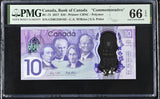 Canada 10 Dollars 2017 P 112 Wilkins Poloz Comm. Gem UNC PMG 66 EPQ