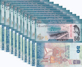 Sri Lanka 50 Rupees 2021 P 124 UNC LOT 10 PCS