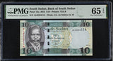 South Sudan 10 Pounds 2015 P 12 a Gem UNC PMG 65 EPQ