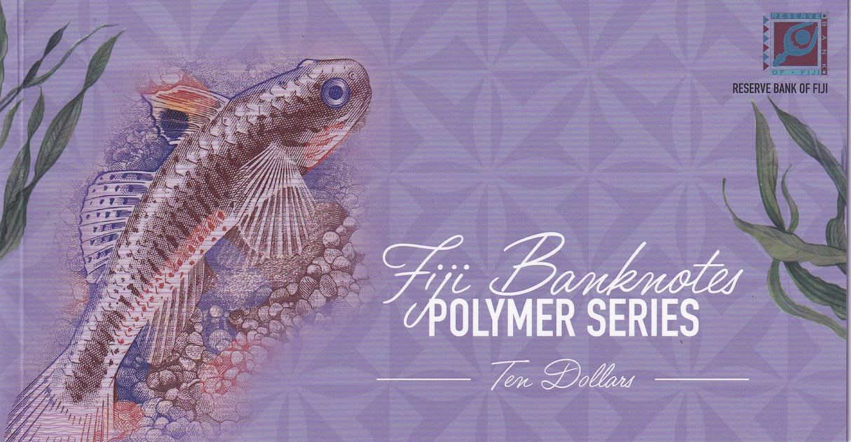 Fiji 10 Dollars 2026 2025 P NEW Polymer IN Folder UNC
