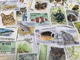 World Collectible Wildlife Set 50 Piece Collection of World Stamps