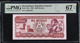 Mozambique 1000 Meticais 1989 P 132 c Superb Gem UNC PMG 67 EPQ TOP POP