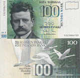 Finland 100 Markkaa 1986 P 119 AUnc