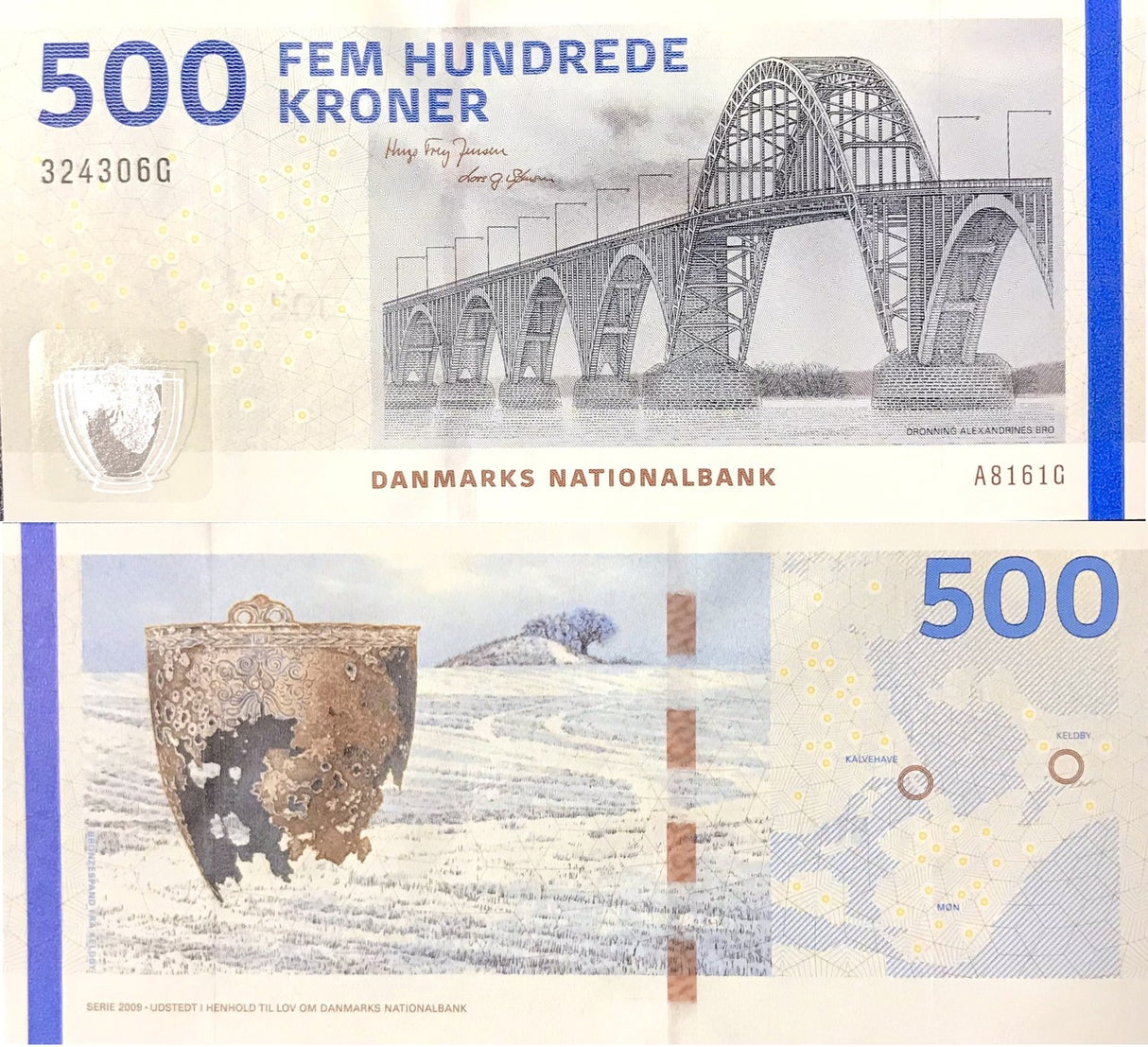 Denmark 500 Kroner ND 2016 Sign Jensen & Sørensen P 68 e UNC