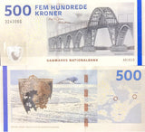 Denmark 500 Kroner ND 2016 Sign Jensen & Sørensen P 68 e UNC