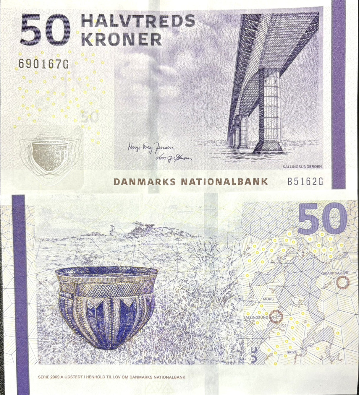 Denmark 50 Kroner 2024 P 70 Sign Ulrik Nødgaard & Niels Kaas UNC