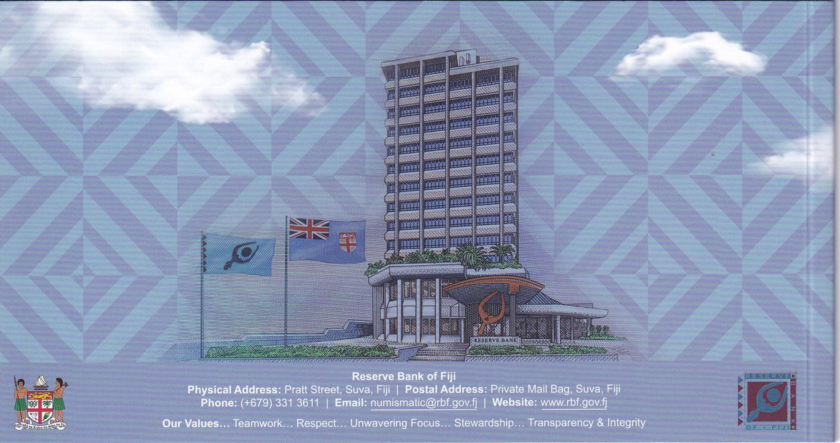 Fiji 20 Dollars 2026 2025 P NEW Polymer IN Folder UNC