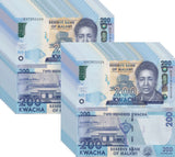 Malawi 200 Kwacha 2024 P 64A UNC LOT 20 PCS