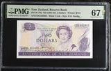 New Zealand 2 Dollar ND 1981-1985 P 170 a Superb Gem UNC PMG 67 EPQ