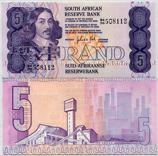 SOUTH AFRICA 5 RAND P 119 c AU-UNC