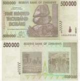 Zimbabwe 500000 Dollars 2008 P 76 XF/AU