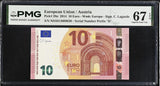 Euro 10 Euro Austria 2014 P 28 n Superb Gem UNC PMG 67 EPQ