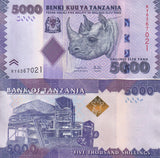 Tanzania 5000 Shillings ND 2025 P 43 New Sign UNC