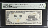 South Korea 10 Hwan 1953 P 17 a Choice UNC PMG 63