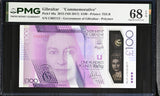 Gibraltar 100 Pounds 2015 ND 2017 P 40 a Superb Gem UNC PMG 68 EPQ TOP POP