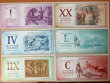 ROMAN EMPIRE SET 6 PCS 1 4 8 20 50 100 Sestertius 2018 Cicero Seneca Cao FANTASY