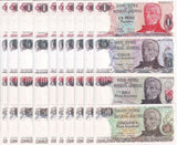 Argentina Set 4 X LOT 10 = 40 UNC 1 5 10 50 Pesos Nd 1983 P 311 312 313 314