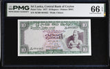 Sri Lanka 10 Rupees 1977 P 74 Ac Gem UNC PMG 66 EPQ , Printer BWC ,WTM Chinze