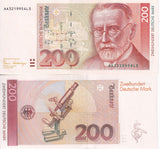 Germany Federal Republic 200 Deutsche Mark 1989 P 42 AUnc