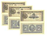 Greece 2 Drachmai 1941 P 318 Greek State UNC LOT 3 PCS