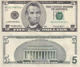 United States 5 Dollars USA 1999 P 505* Replacement Chicago IL"G" UNC