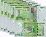 Uganda 5000 Shillings 2024 P 51 LOT 5 UNC