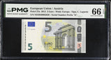 Euro 5 Euro Austria 2013 P 27 n Gem UNC PMG 66 EPQ