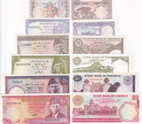 Pakistan Set 6 UNC 1 2 5 10 50 100 Rupees Random Years P 27 37 38 39 40 41 W/H