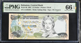 Bahamas 1/2 Dollars 2001 P 68 Gem UNC PMG 66 EPQ