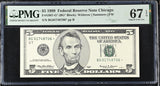 United States 5 Dollars Usa 1999 P 505* G Chicago Rep* Superb Gem UNC PMG 67 EPQ