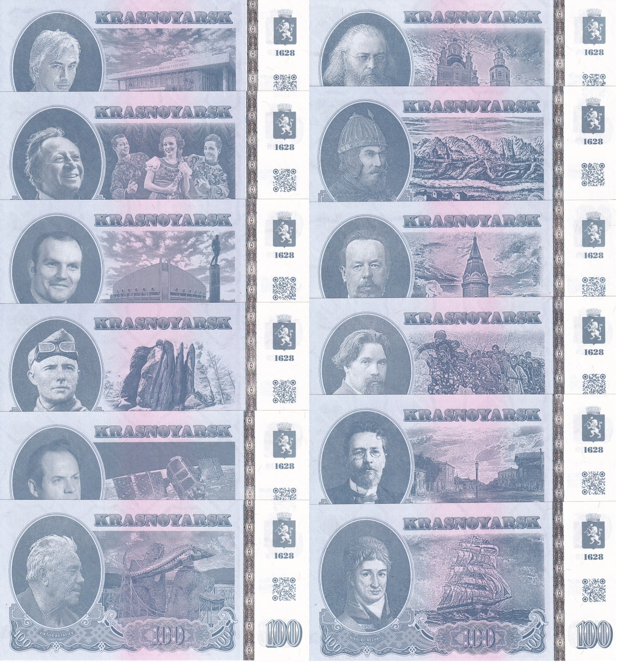 Russia Set 12 Universiade in Krasnoyarsk Winter games 2019 W/Folder Fantasy