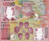 Guyana 2000 Dollars 2021/2022 Comm. P 42 Polymer UNC